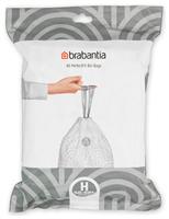 Brabantia 60L Perfect Fit Bin Liners Size H - Pack of 40