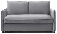 Kyoto Ruben Velvet 2 Seater Sofa Bed - Grey