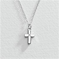 Revere Sterling Silver Mini Cross Pendant Necklace