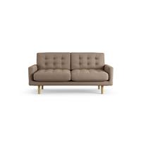 Habitat Fenner Fabric 2 Seater Sofa - Biscuit - Ash Leg