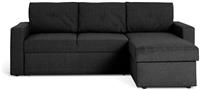 Habitat Parker Right Hand Chaise Sofa Bed - Charcoal