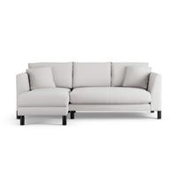 Habitat Aston Left Hand Corner Sofa - Natural - Black Leg