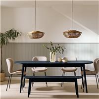 Habitat Etta Extending 6 - 8 Seater Dining Table - Black