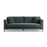 Habitat Aston Fabric 4 Seater Sofa - Charcoal - Ash Leg