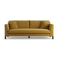 Habitat Aston Fabric 4 Seater Sofa - Gold - Black Leg