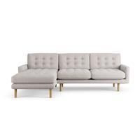 Habitat Fenner Left Hand Corner Sofa - Natural - Ash Leg