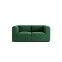 Habitat Lars Fabric 2 Seater Sofa - Green - Ash Leg