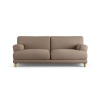 Habitat Askem Fabric 3 Seater Sofa - Biscuit - Ash Leg