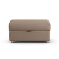 Habitat Holmfirth Fabric Footstool - Biscuit