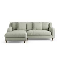 Habitat Swift Left Hand Corner Sofa - Sage Green - Dark Leg