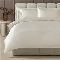 Habitat Cotton 400 TC Faggoting Cream Bedding Set- Superking