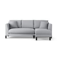 Habitat Aston Right Hand Corner Sofa - Grey - Black Leg