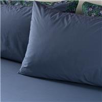 Habitat x Morris & Co. Cotton Indigo Fitted Sheet - Double