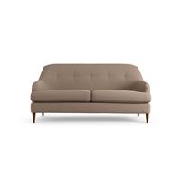 Habitat Frome Fabric 2 Seater Sofa - Biscuit - Dark Leg
