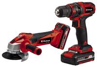 Einhell Power X-Change 18V Cordless Drill with Angle Grinder