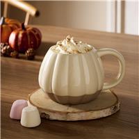 Argos Home Stoneware Pumpkin Mug - Cream