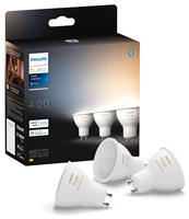 Philips Hue GU10 4.2W Smart LED Light Bulb - Pack of 3