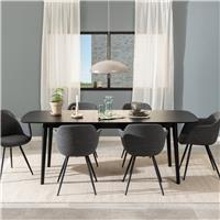 Furniture To Go Montreux Ext 6 Seater Dining Table - Black