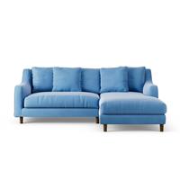 Habitat Swift Right Hand Corner Sofa -Blue - Dark Leg