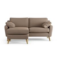 Habitat Ivor Left Hand Corner Sofa - Biscuit - Ash Leg