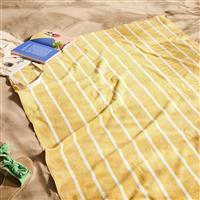 Habitat Lemon Skinny Stripe Beach Towel
