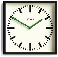 Jones Clocks Paramount Square Wall Clock - Black