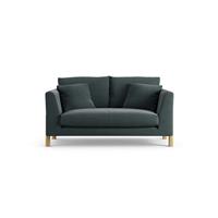 Habitat Aston Fabric 2 Seater Sofa - Charcoal - Ash Leg