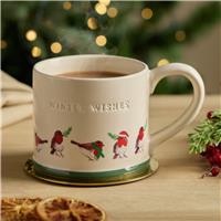Argos Home Winter Wishes Robin Mug