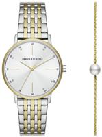 Armani Exchange Ladies Silver Stainless Bracelet Watch