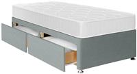 Argos Home Elmdon Comfort Single 2 Drawer Divan Bed - Grey