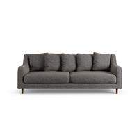 Habitat Swift Fabric 3 Seater Sofa - Charcoal - Dark Leg