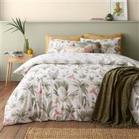 Catherine Lansfield Paradiso Palm Natural Bedding Set-Double