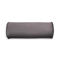 Habitat Velvet Bolster Cushion - Grey - 20x50cm