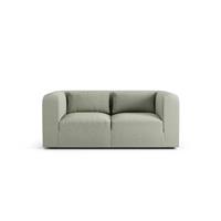 Habitat Lars Fabric 2 Seater Sofa - Sage Green - Ash Leg