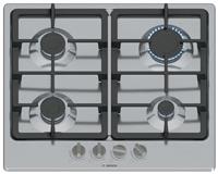 Bosch PGP6B5K90 Gas Hob - Stainless Steel