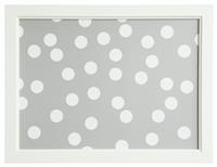 Habitat Grey Spot Lap Tray With Fabric Cushion