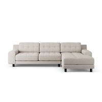 Habitat Hendricks Right Hand Corner Sofa - Natural-Black Leg