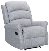 Kyoto Betsy Fabric Manual Recliner Chair - Grey