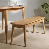 Habitat Etta 3 Seater Dining Bench - Oak