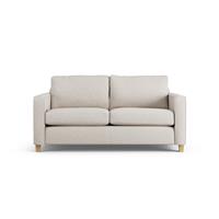 Habitat Flint Fabric 2 Seater Sofa Bed - Natural - Ash Leg