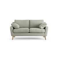 Habitat Ivor Fabric 2 Seater Sofa - Sage Green - Ash Leg
