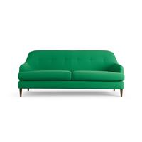 Habitat Frome Fabric 3 Seater Sofa - Green - Dark Leg