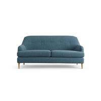 Habitat Frome Fabric 2 Seater Sofa - Blue - Ash Leg