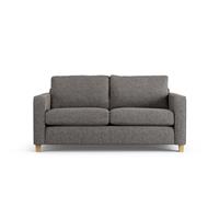 Habitat Flint Fabric 2 Seater Sofa Bed- Charcoal - Ash Leg