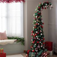 Argos Home 6ft Curved Top Slim Christmas Tree