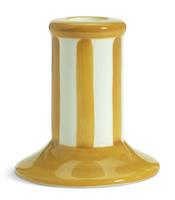 Habitat Stripe Taper Candle Holder - Mustard
