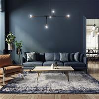 Asiatic Kuza Navy Cut Pile Rug - 150x80cm