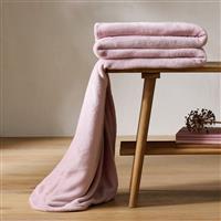 Argos Home Large Fleece Throw - Pink - 220x200cm