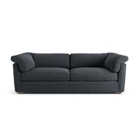 Habitat Wynn Fabric 4 Seater Sofa - Charcoal - Ash Leg