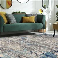 Asiatic Nova Illusion Blue Cut Pile Rug - 120x170cm